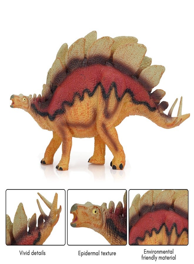 ZODZE Realistic T Rex Dinosaur Animal Figure for Kids Real Textured Dinosaurs Toy (Stegosaurus (19F)) - Image 5